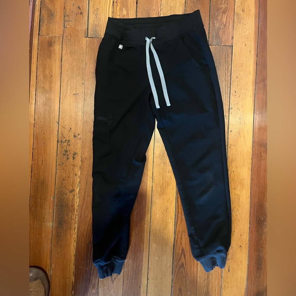 Figs Black Technical Jogger Pants